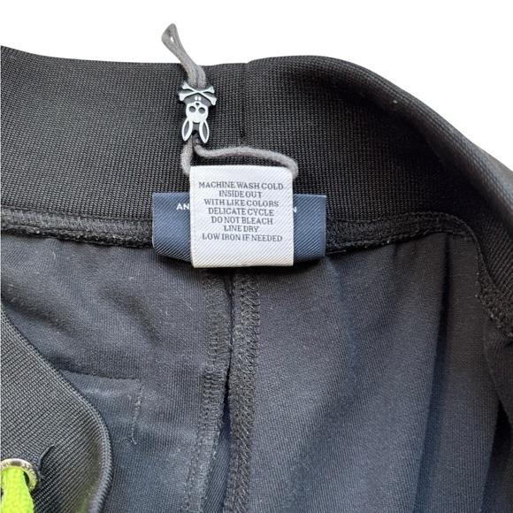 Psycho Bunny Women’s Jogger Sweatpants Size XXS Black And Neon Yellow - Picture 4 of 10